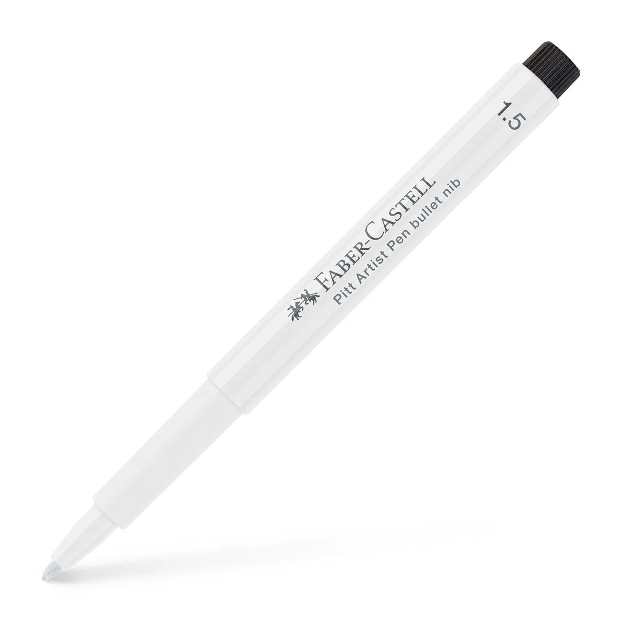 Faber-Castell Pitt Artist Pen bullet nib 1.5 India ink pen, white 167893