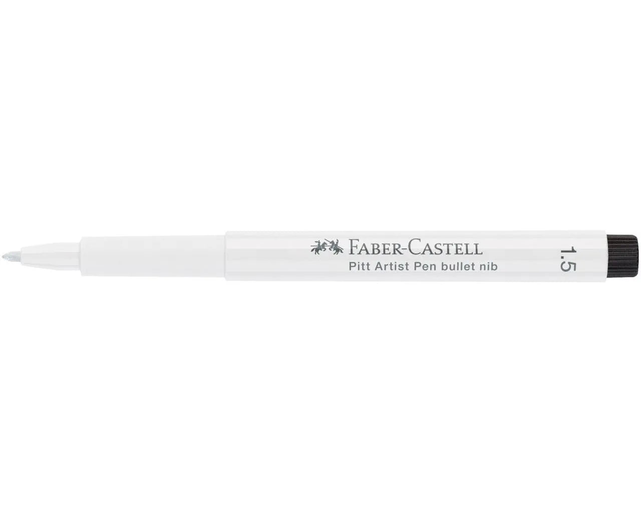 Faber-Castell Pitt Artist Pen bullet nib 1.5 India ink pen, white 167893