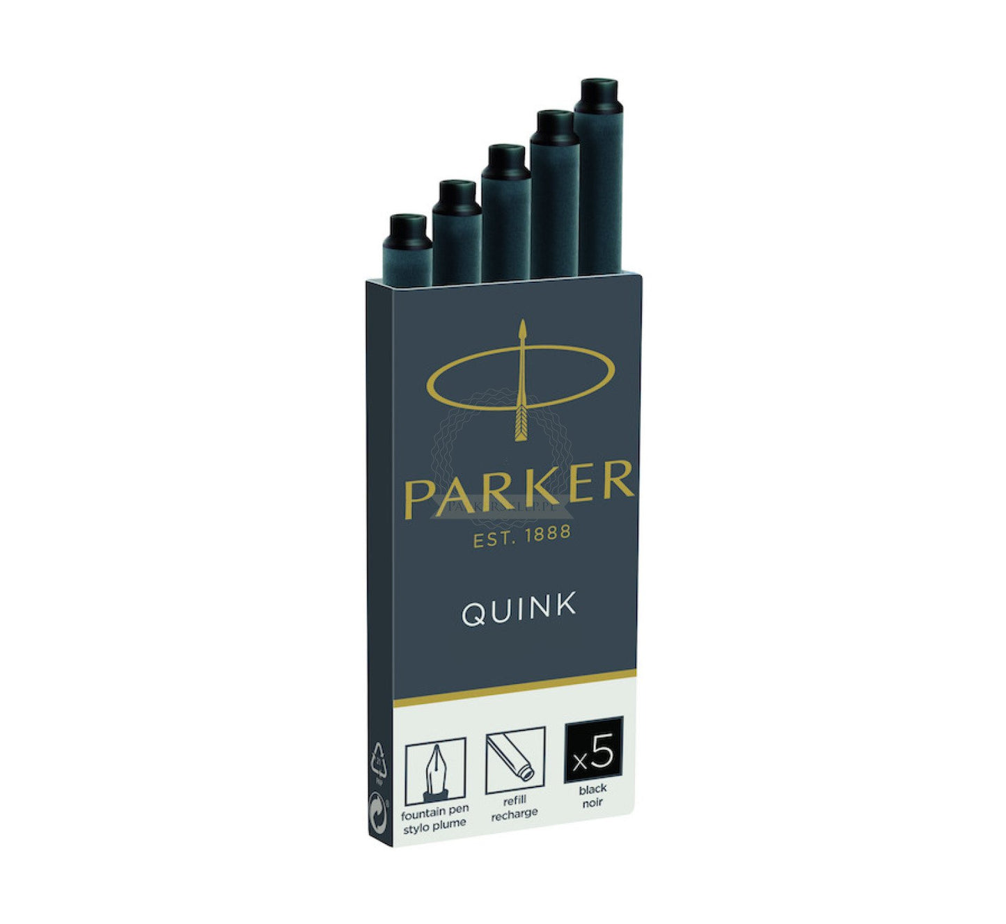 Parker Standard Black Ink Cartridges (5 pcs) 1950382