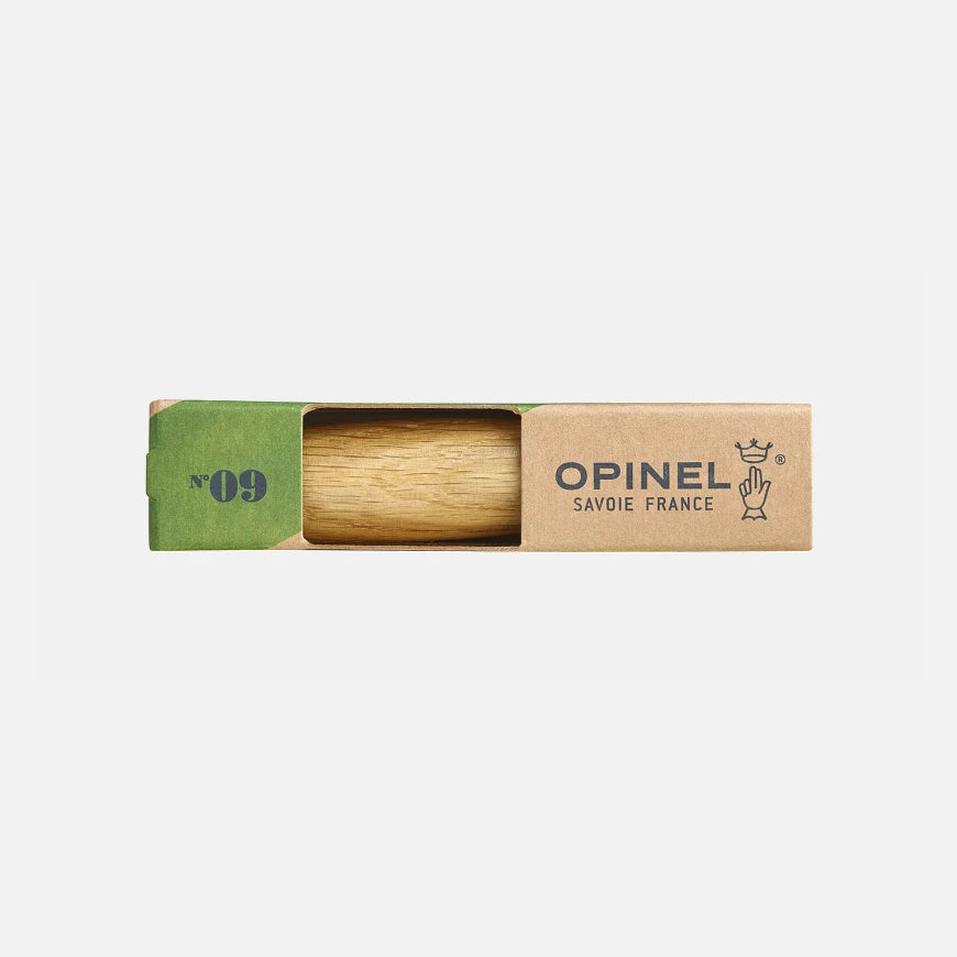 Opinel No.09 Oak Wood Stainless Steel Folding Knife 002424