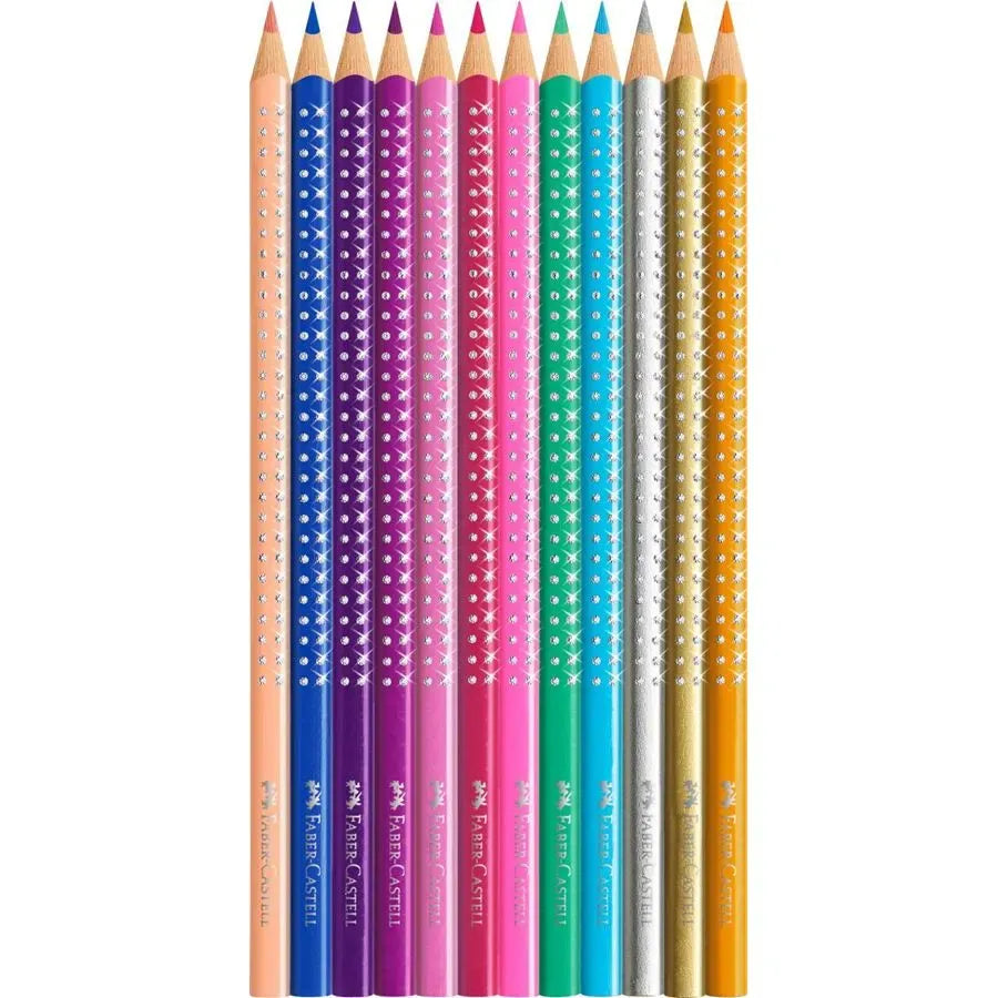 Faber-Castell Sparkle colour pencil tin of 12 201737