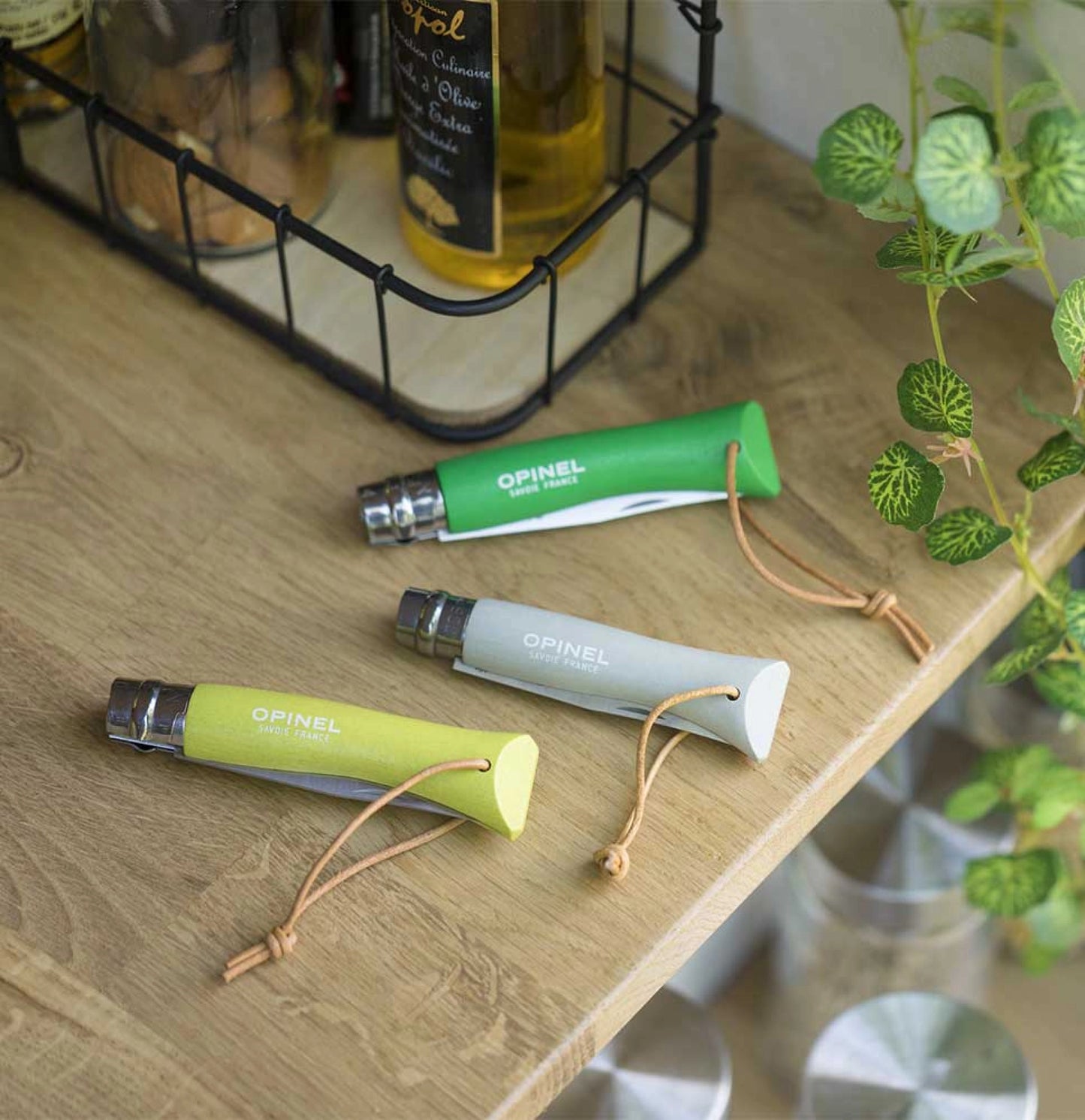 Opinel No.06 Bushwhacker Cloud Stainless Steel Folding Knife with Lanyard 002202