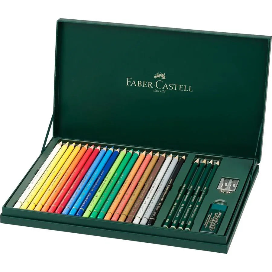 Faber-Castell Polychromos colour pencil gift set, Mixed Media 210051