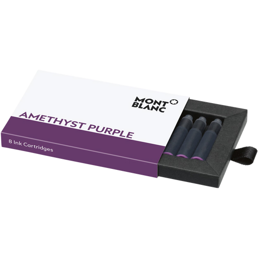 Montblanc Ink Cartridges, Amethyst Purple - 8-unit package 128200