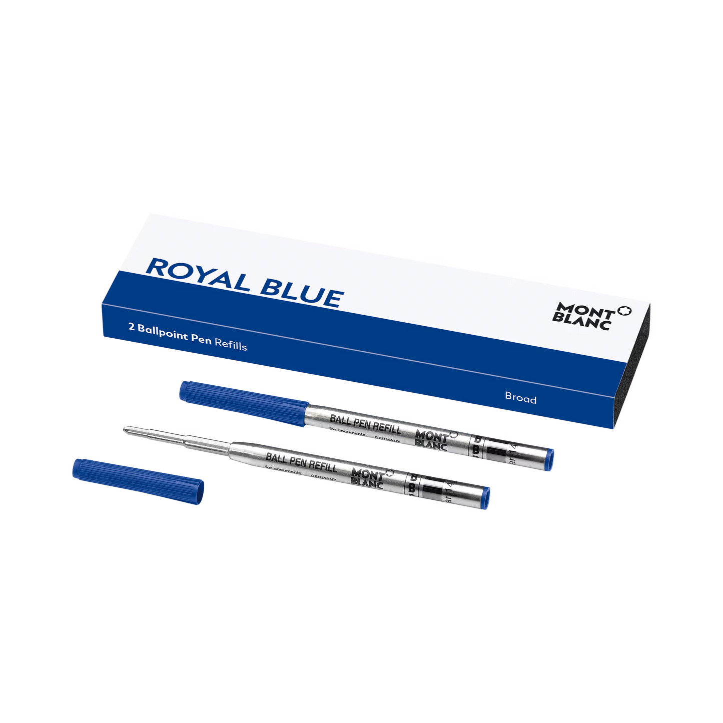 Montblanc 2 Ballpoint Refills, Royal Blue - Medium 128214