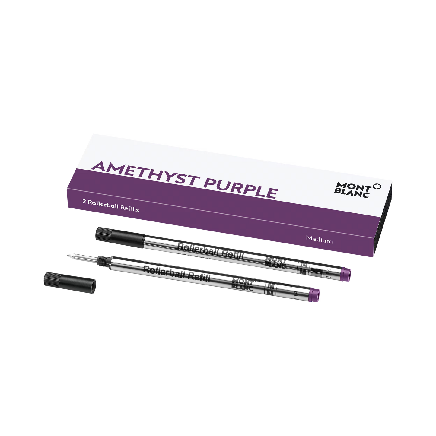 Montblanc 2 Rollerball Refills, Amethyst Purple - Medium 128236