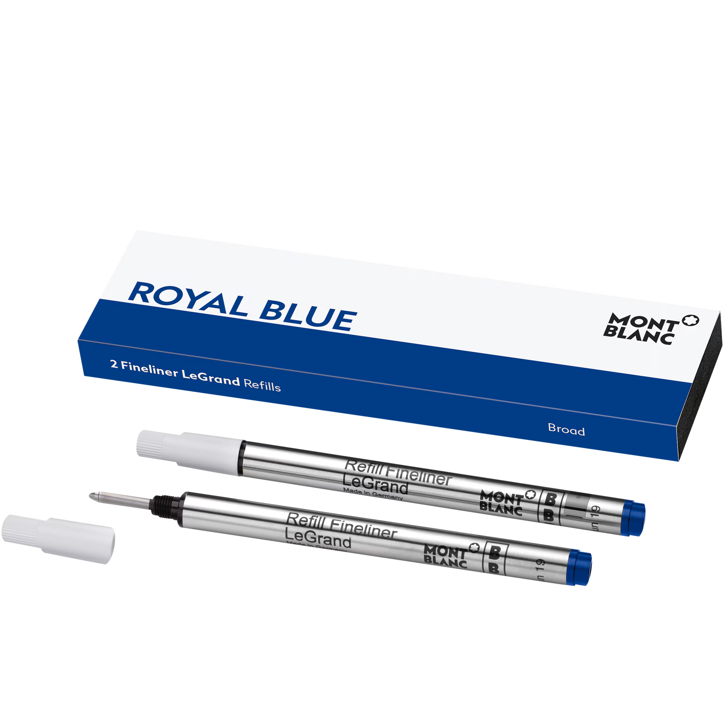 Montblanc 2 Fineliner LeGrand Refills, Royal Blue - Broad 128251