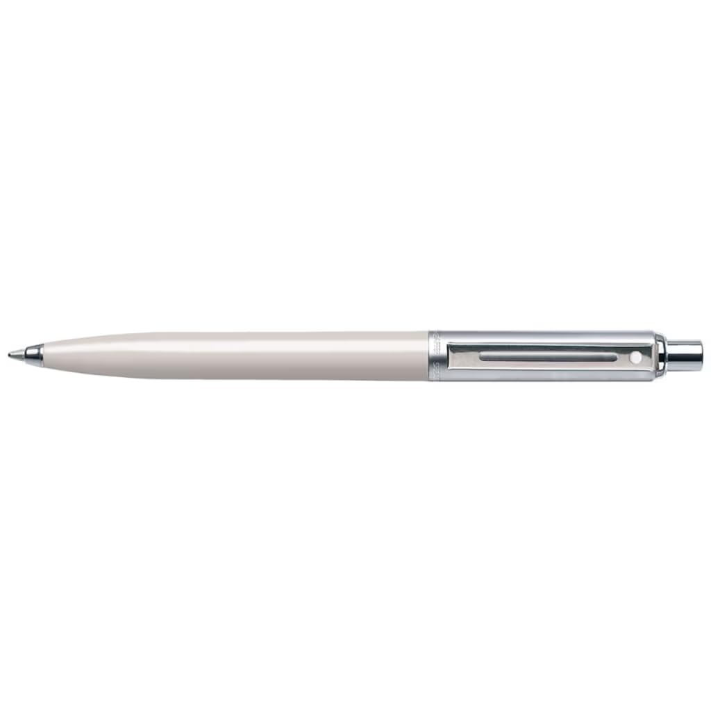 Sheaffer Sentinel White Ballpoint Pen with Chrome Trim E23210751