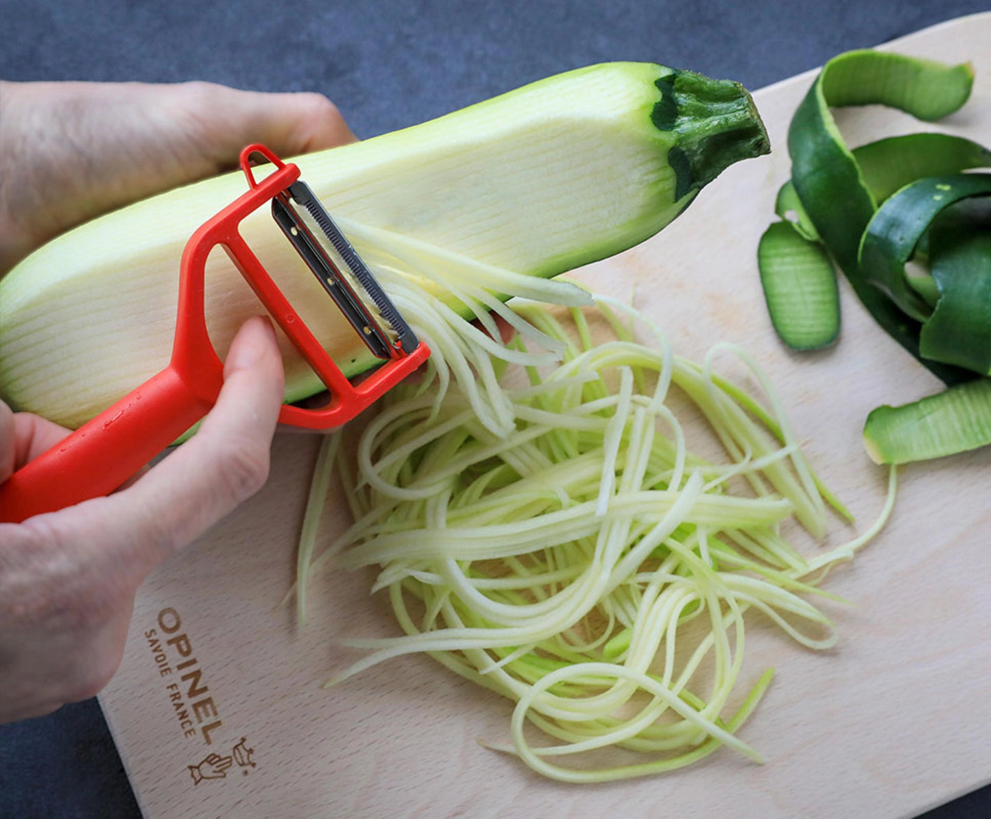 Opinel T-DUO Polymer Peeler in Red 002429