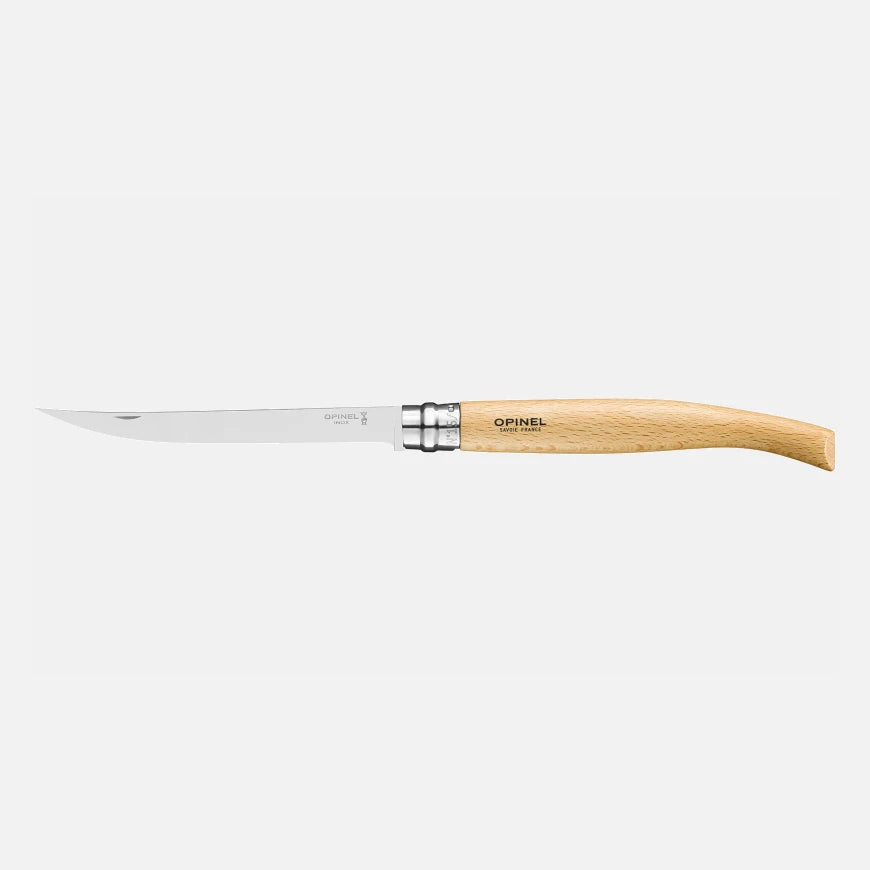 Opinel No.15 Beech Effilé - New version Stainless Steel Pocket Knive 002561