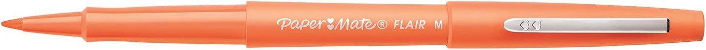 Paper Mate Flair Felt Tip Pens, Medium Point (0.7mm), Tropical & Assorted Colors, 24 Count 982655