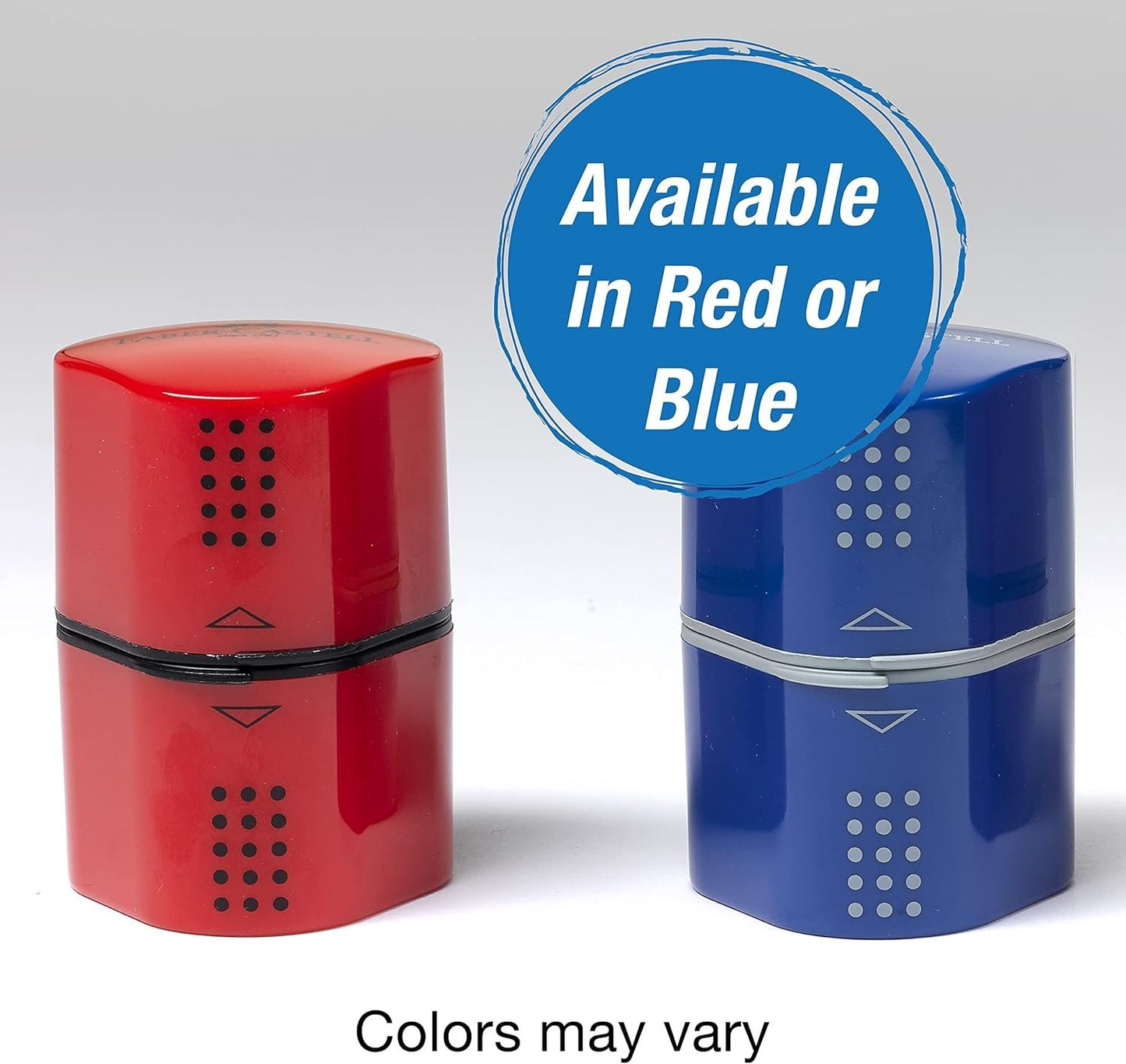 Faber-Castell Grip 2001 trio sharpening box set of 1, red/blue, sorted 183895