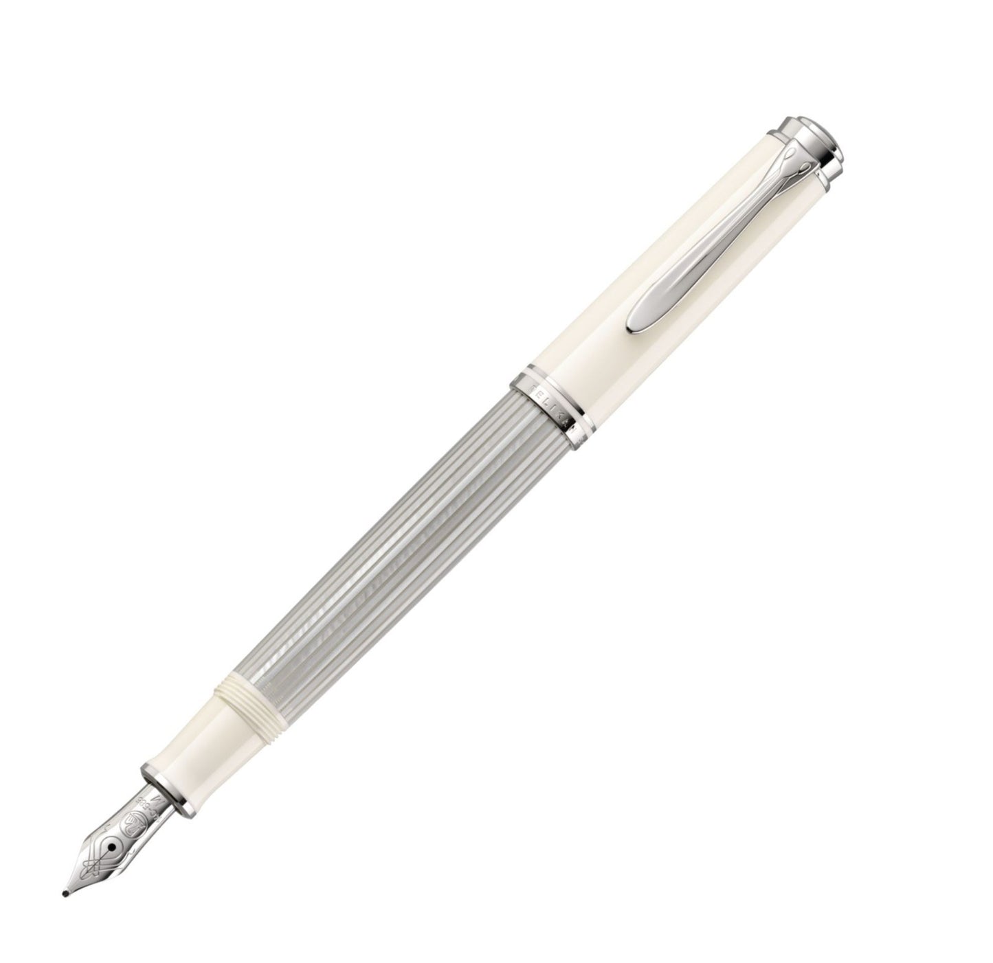 Pelikan M405 Fountain Pen Souverän Silver-White EF 815505