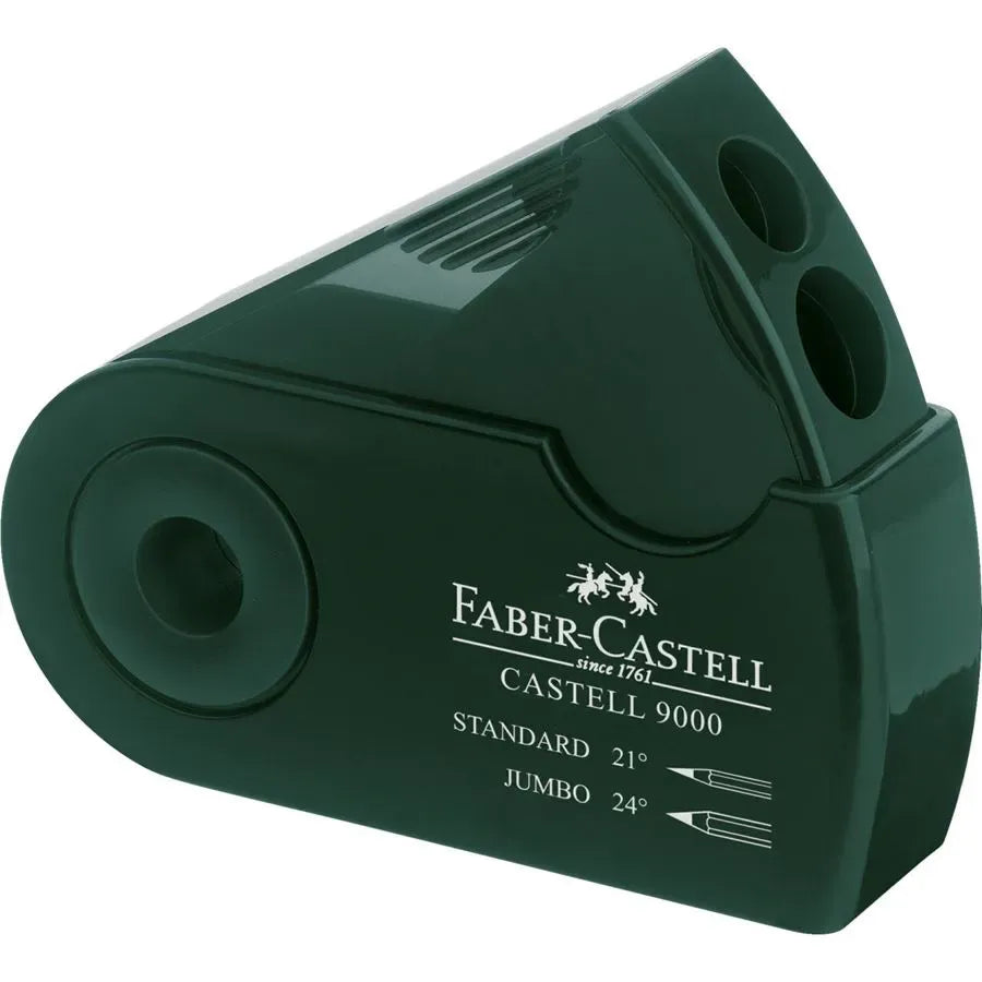 Faber-Castell Castell 9000 twin sharpening box green 582800