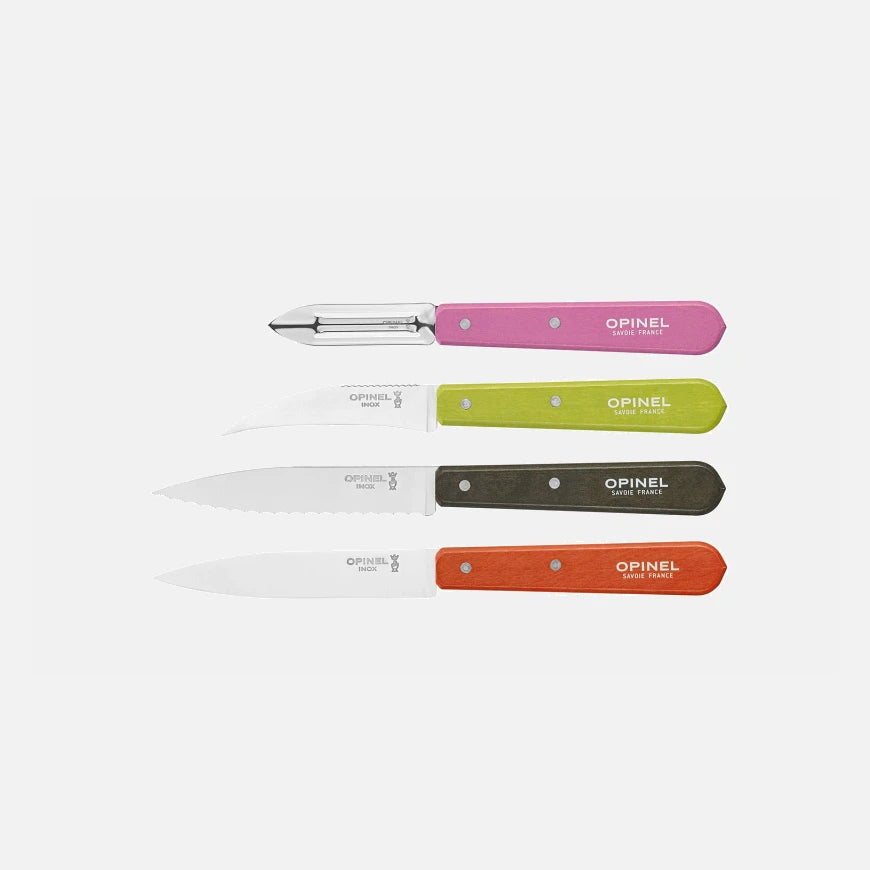 Opinel Fifties 4 Essential Small Kitchen Knives Box Set 001452