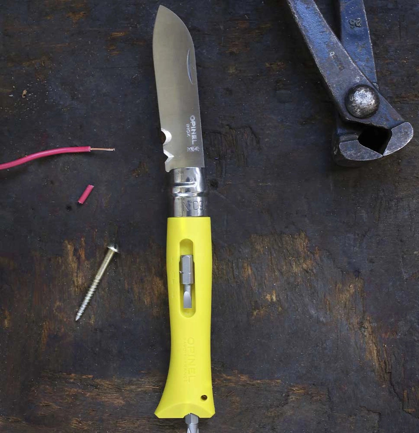 Opinel No.09 DIY Folding Utility Knife Yellow 001804