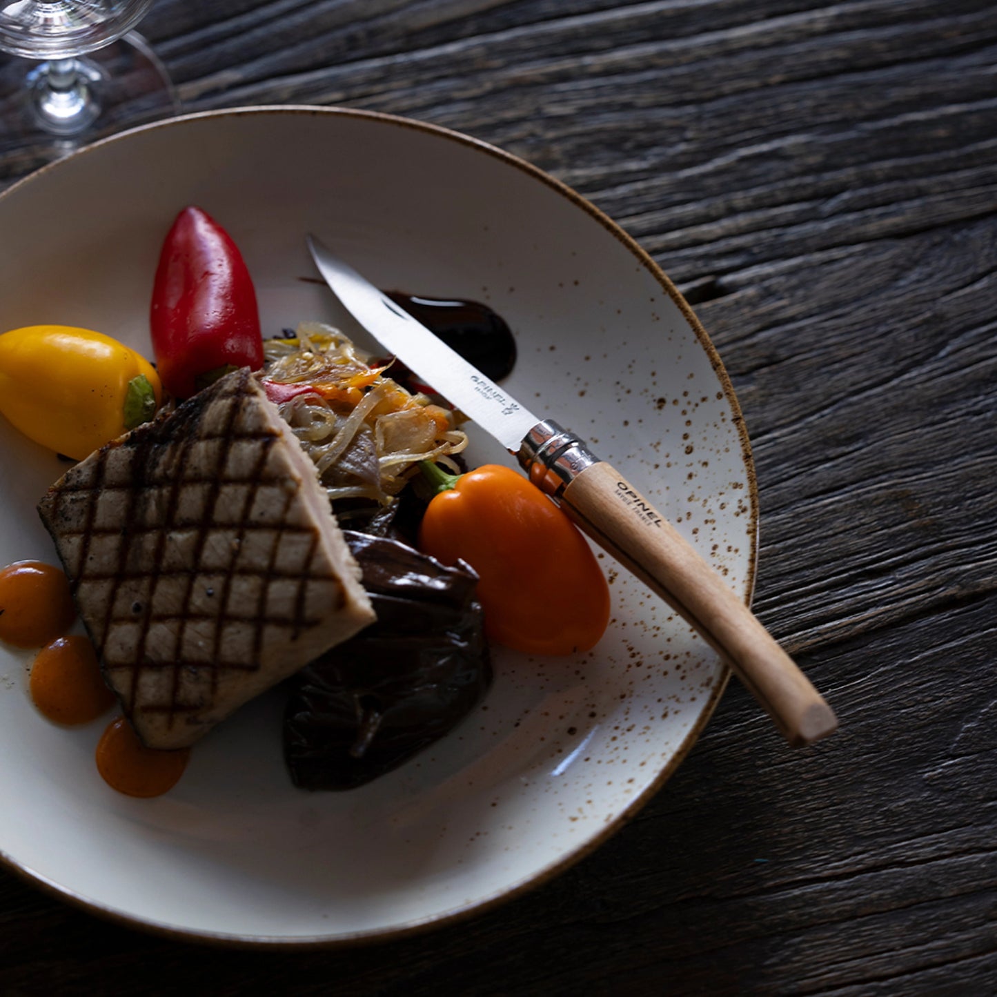 Opinel No.10 Beech Effilé - New version Stainless Steel Pocket Knive 002559