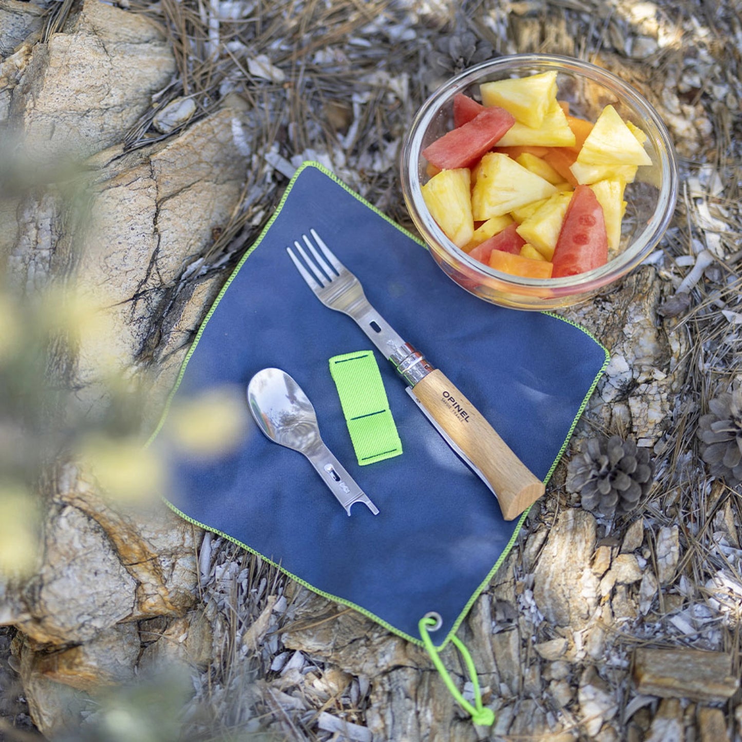 Opinel Picnic+ Cutlery Complete Set with No.08 Folding Knife 002500