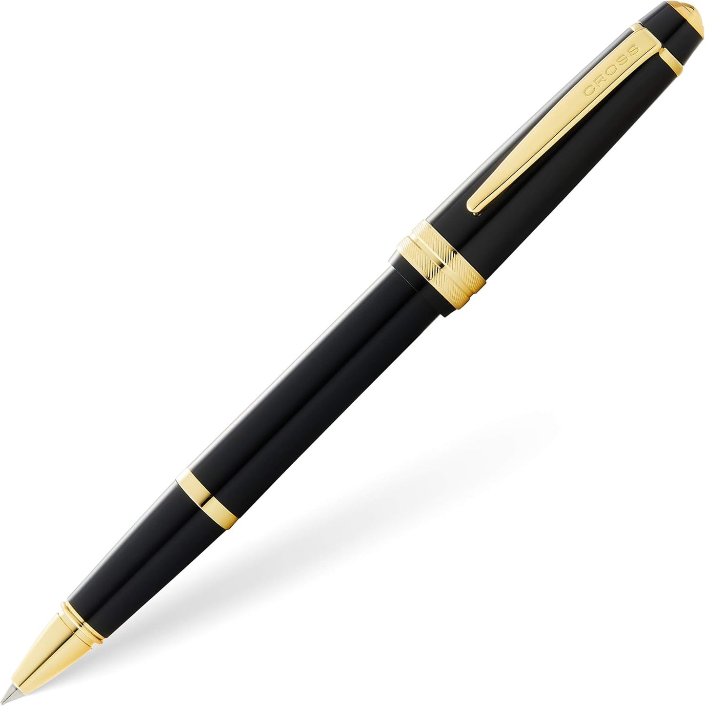 Cross Bailey Light™ Polished Black Resin and Gold Tone Rollerball Pen AT0745-9