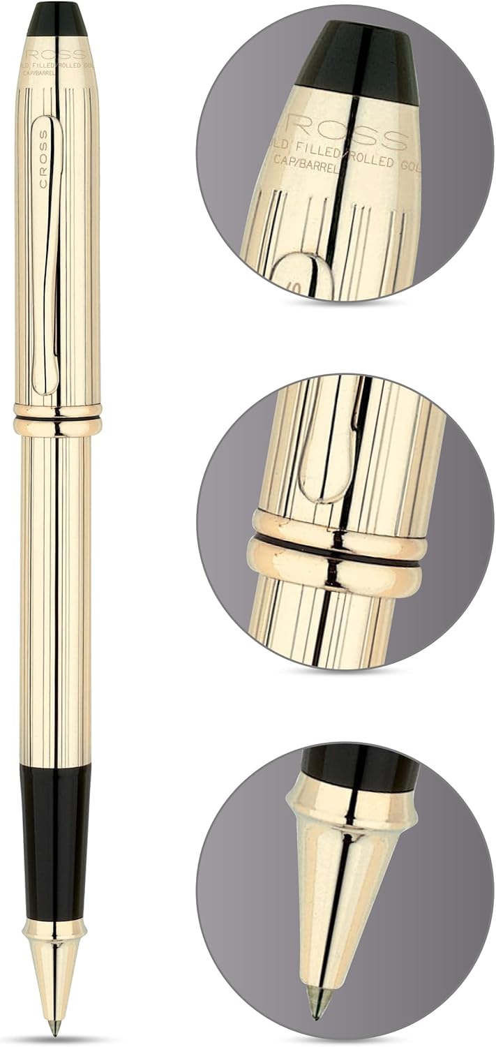 Cross Townsend 10 Karat Gold Filled Rolled Gold Selectip Rolling Ball Pen 705