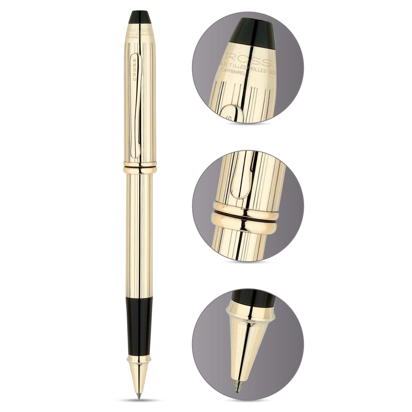 Cross Townsend 10 Karat Gold Filled Rolled Gold Selectip Rollerball Pen 705