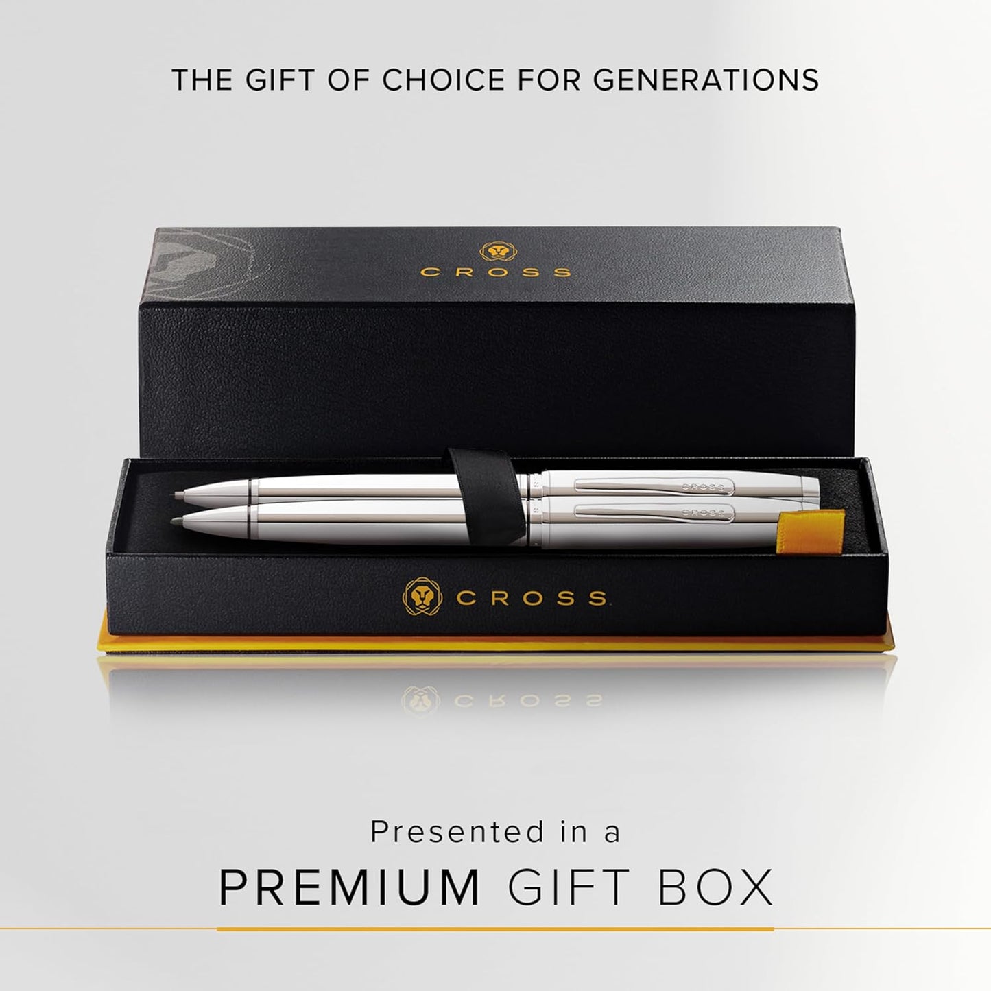 Cross Coventry Polished Chrome Pen and Pencil Gift Set AT0661-7
