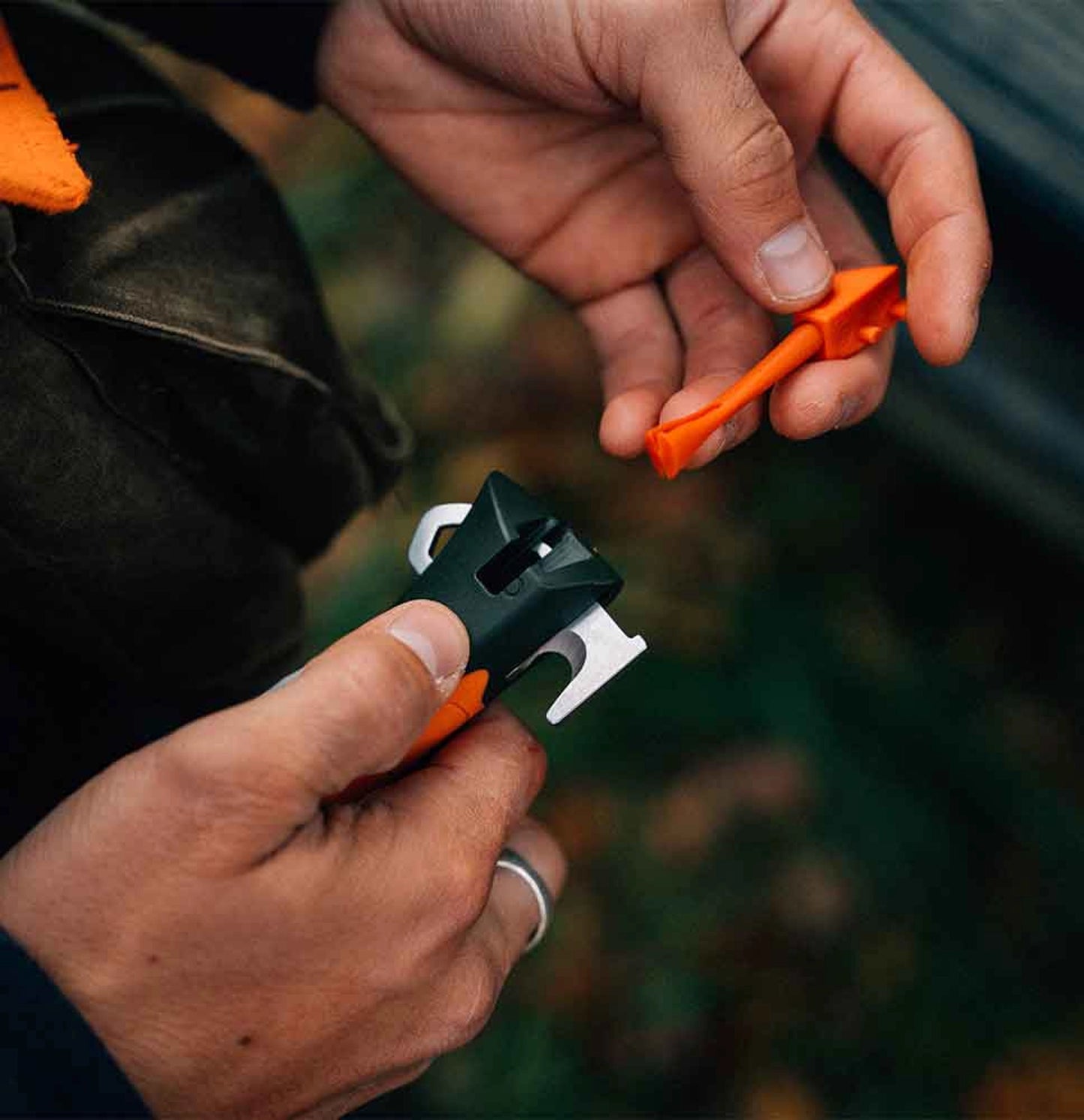 Opinel No.12 Outdoor Explore Folding Knife With Tick Remover Orange 002454