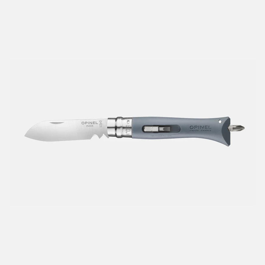 Opinel No.09 DIY Folding Utility Knife Grey 001792