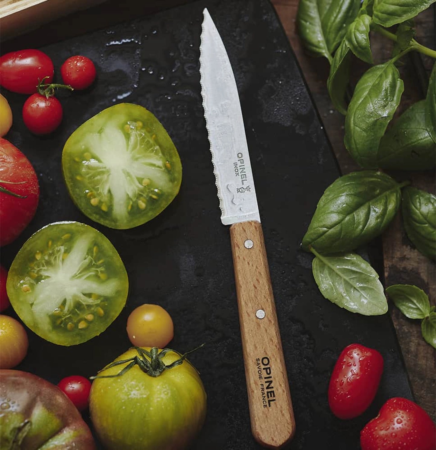 Opinel Serrated Stainless Steel Knife N°113 Natural 001918