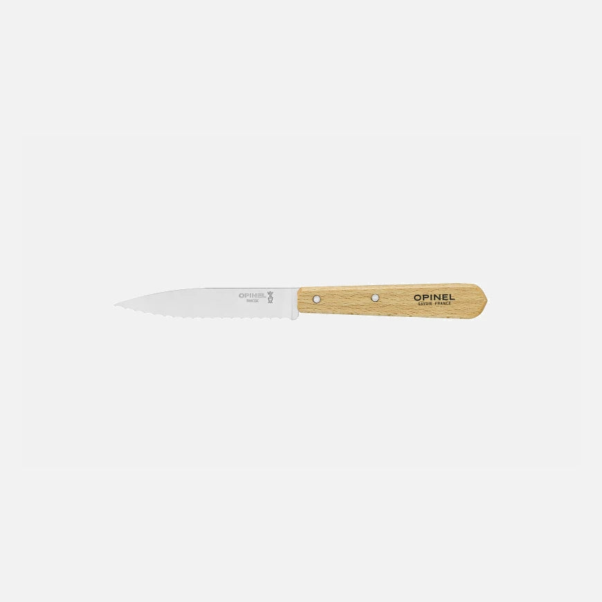 Opinel Serrated Stainless Steel Knife N°113 Natural 001918