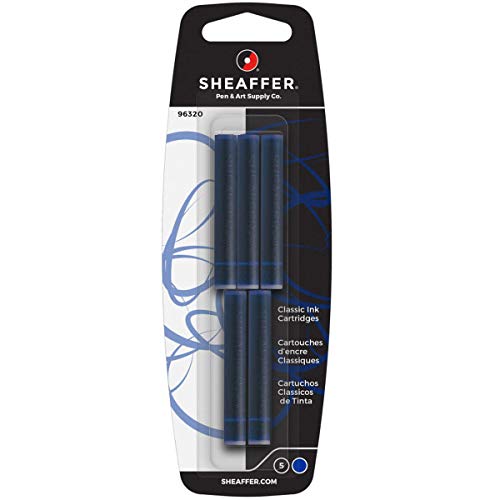 Sheaffer Classic Ink Cartridge (Pack of 5) Blue 96320