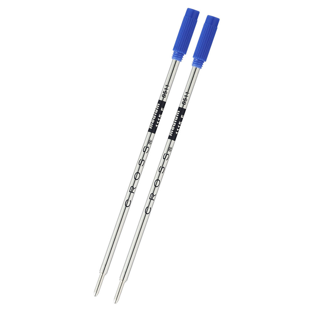 Cross Ballpoint Pen Refill - Blue - Medium - Dual Pack 8511-2