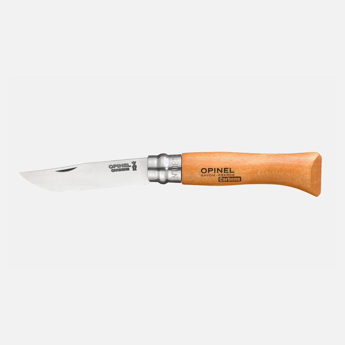 Opinel N°08 Carbon Steel Folding Knife with Sheath 000815
