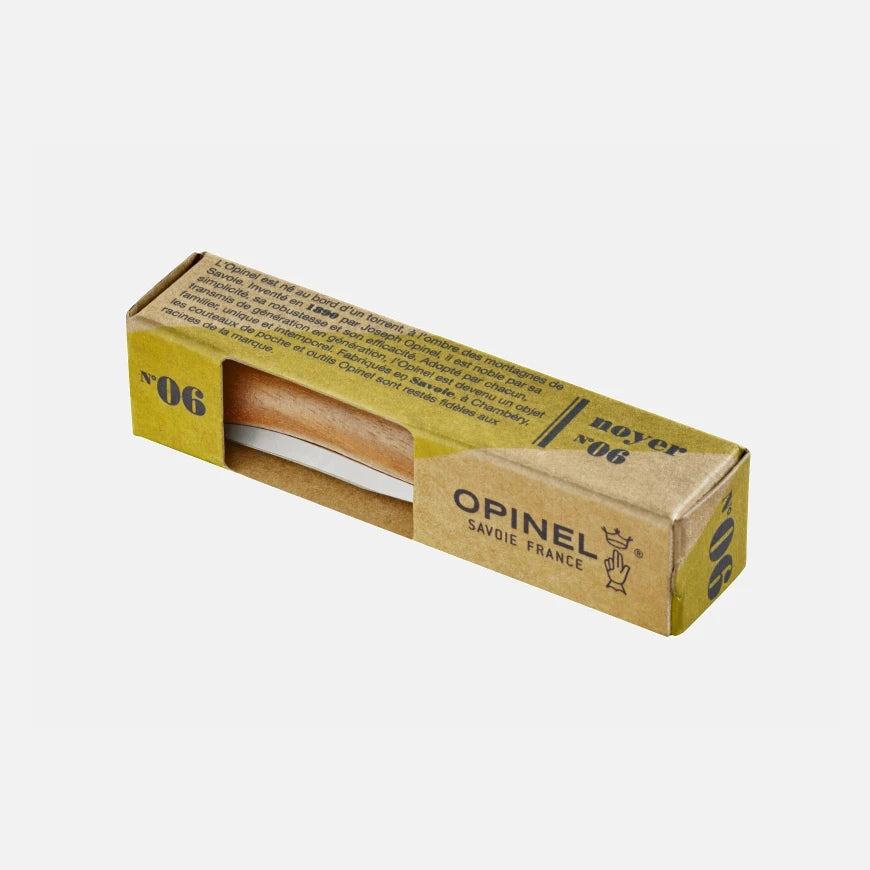 Opinel No.06 Walnut Tree Stainless Steel Folding Knife 002025