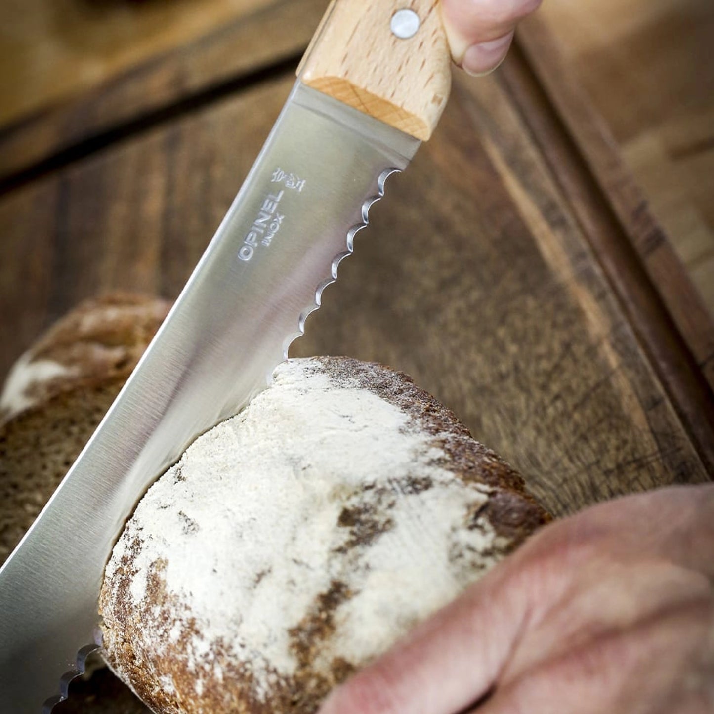 Opinel N°116 Parallèle Serrated 8" Bread Knife 001816