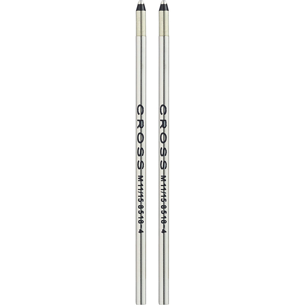 Cross Mini Ballpoint Pen Refill - Black - Medium - Dual Pack 8518-4