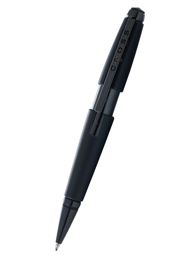 Cross Edge Matte Black Lacquer Gel Rollerball Pen AT0555-11