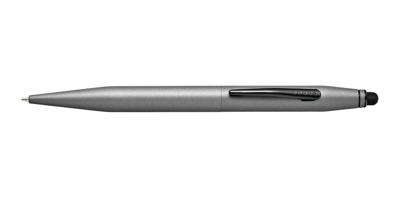 Cross Tech2 Titanium Gray Ballpoint Pen with Stylus AT0652-14