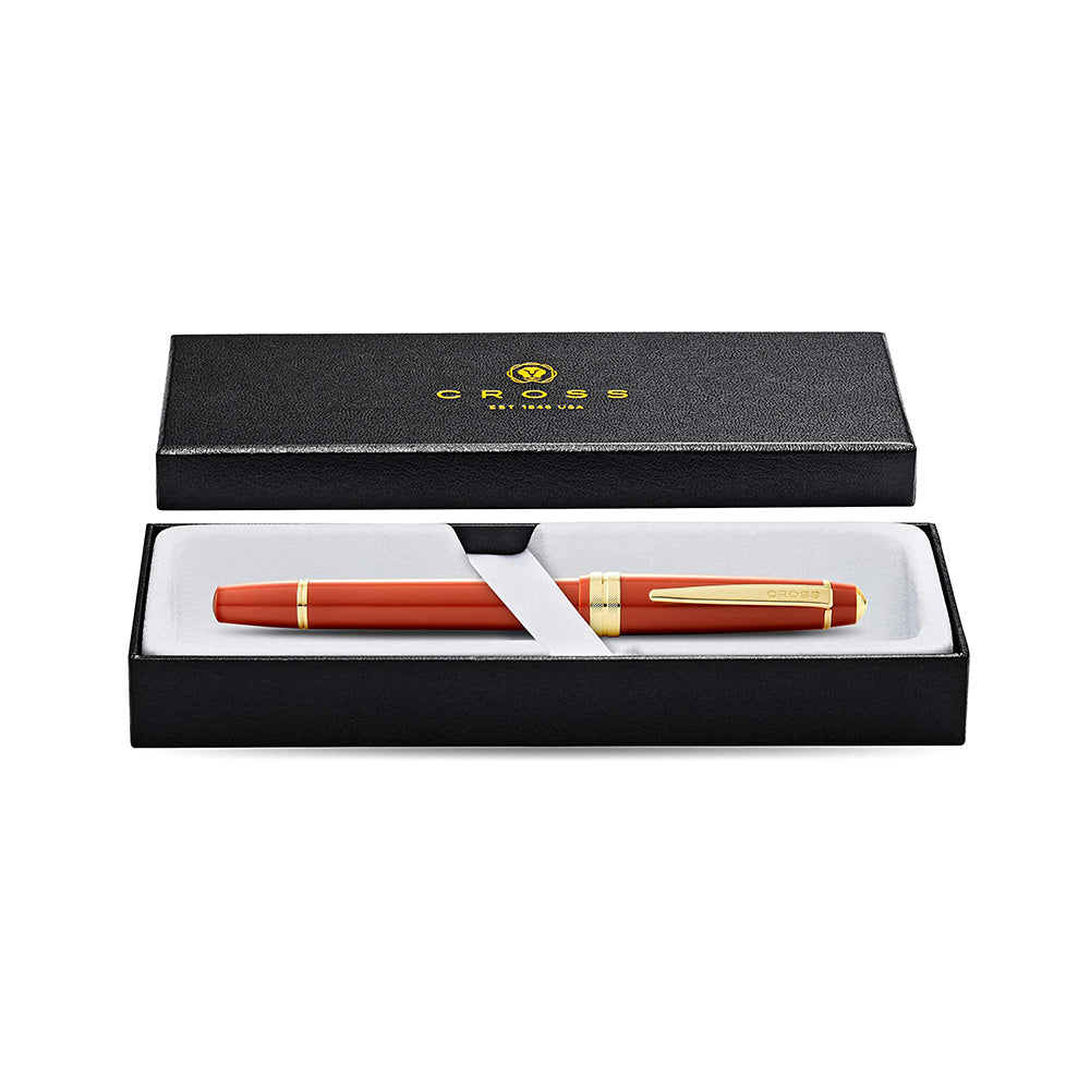 Cross Bailey Light Polished Amber Resin and Gold Tone Extra Fine Nib Fountain Pen AT0746-13XF