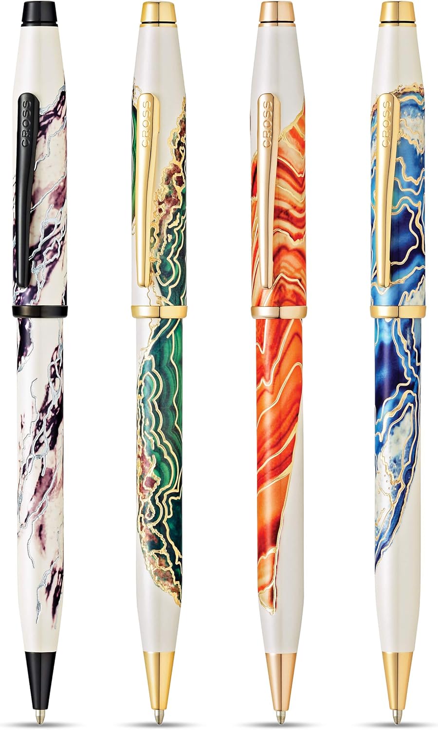 Cross Wanderlust Borneo Refillable Ballpoint Pen, Ballpoint Gold-Plated Appoinments AT0752-2