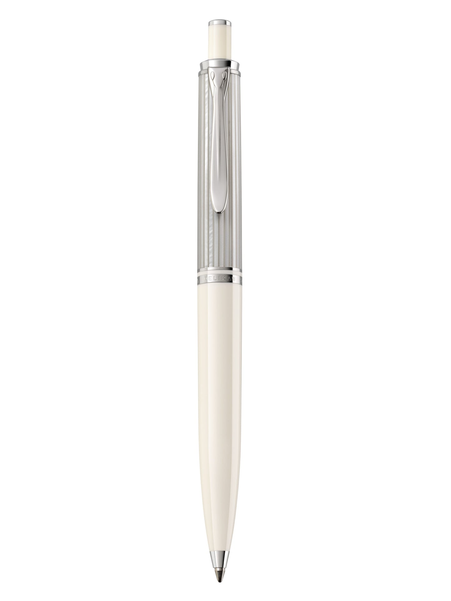 Pelikan K405 Souveraen Silver-White Ballpoint Pen With Silver 815543