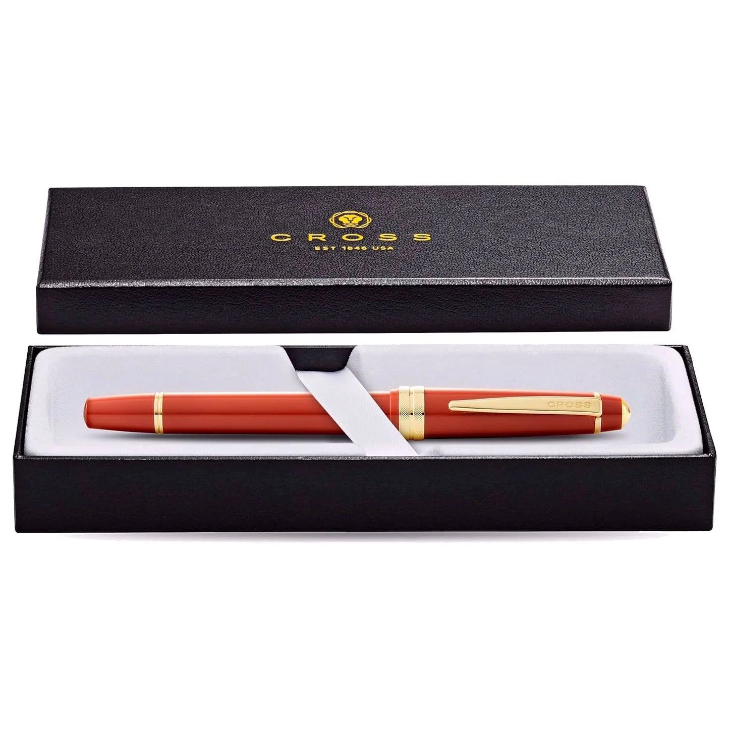 Cross Bailey Light Polished Amber Resin and Gold Tone Rollerball Pen AT0745-13