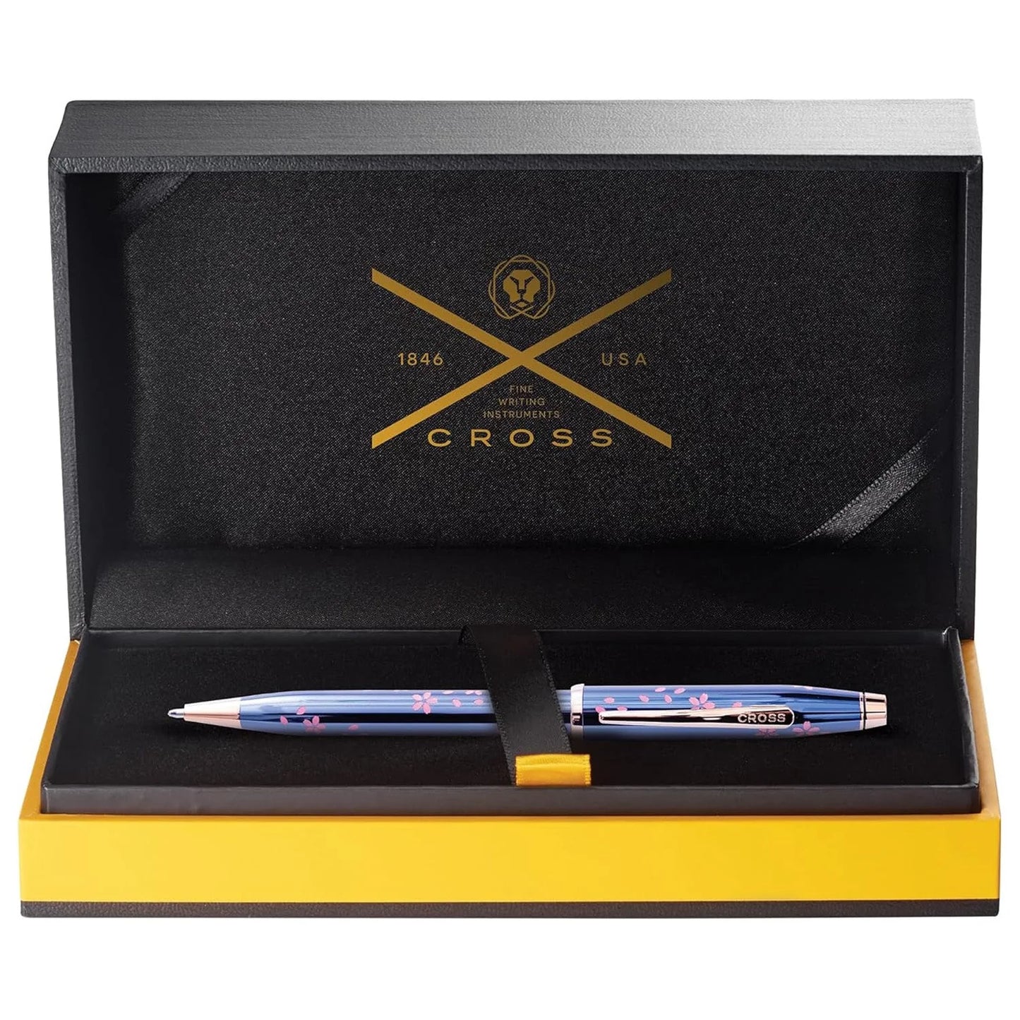 Cross Century II Cherry Blossom Translucent Blue Lacquer Ballpoint Pen AT0082-163