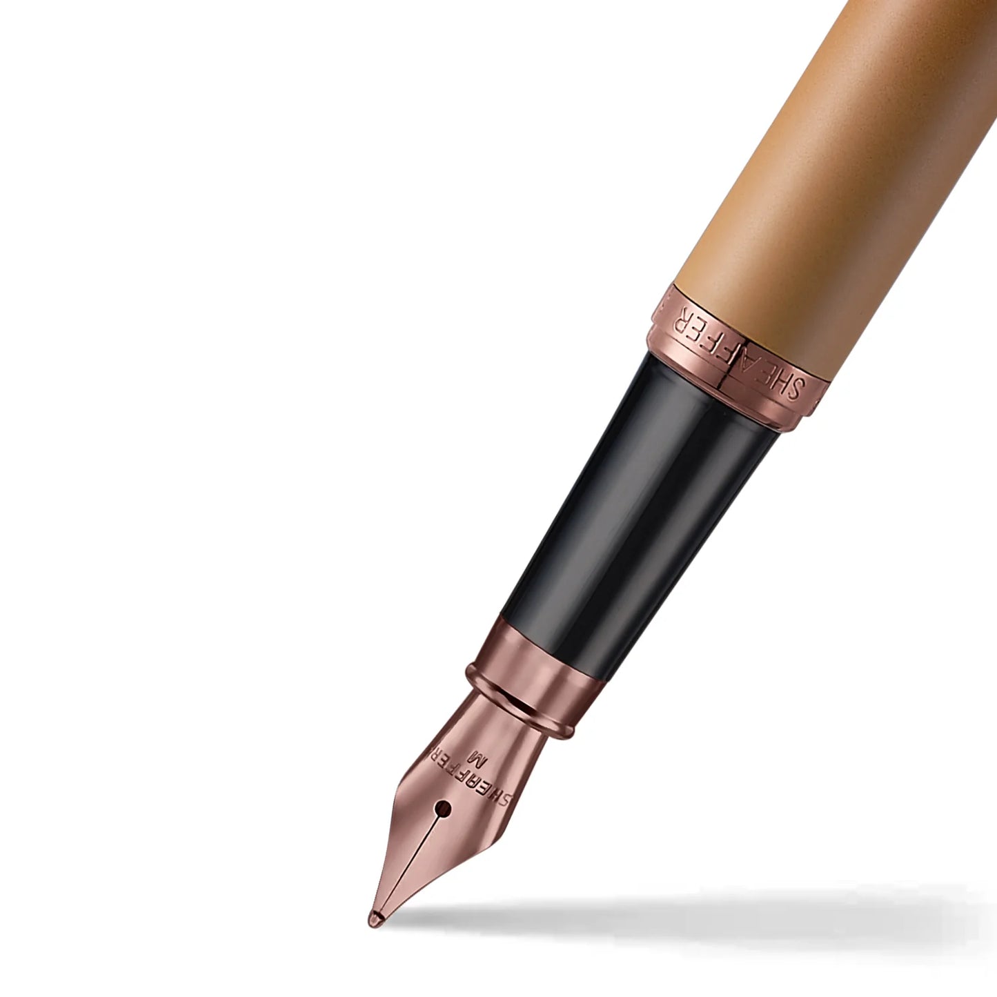 Sheaffer VFM 9428 Coffee Edition Matt Brown Fountain Pen with Regal Brown PVD Trims, Fine E0942843