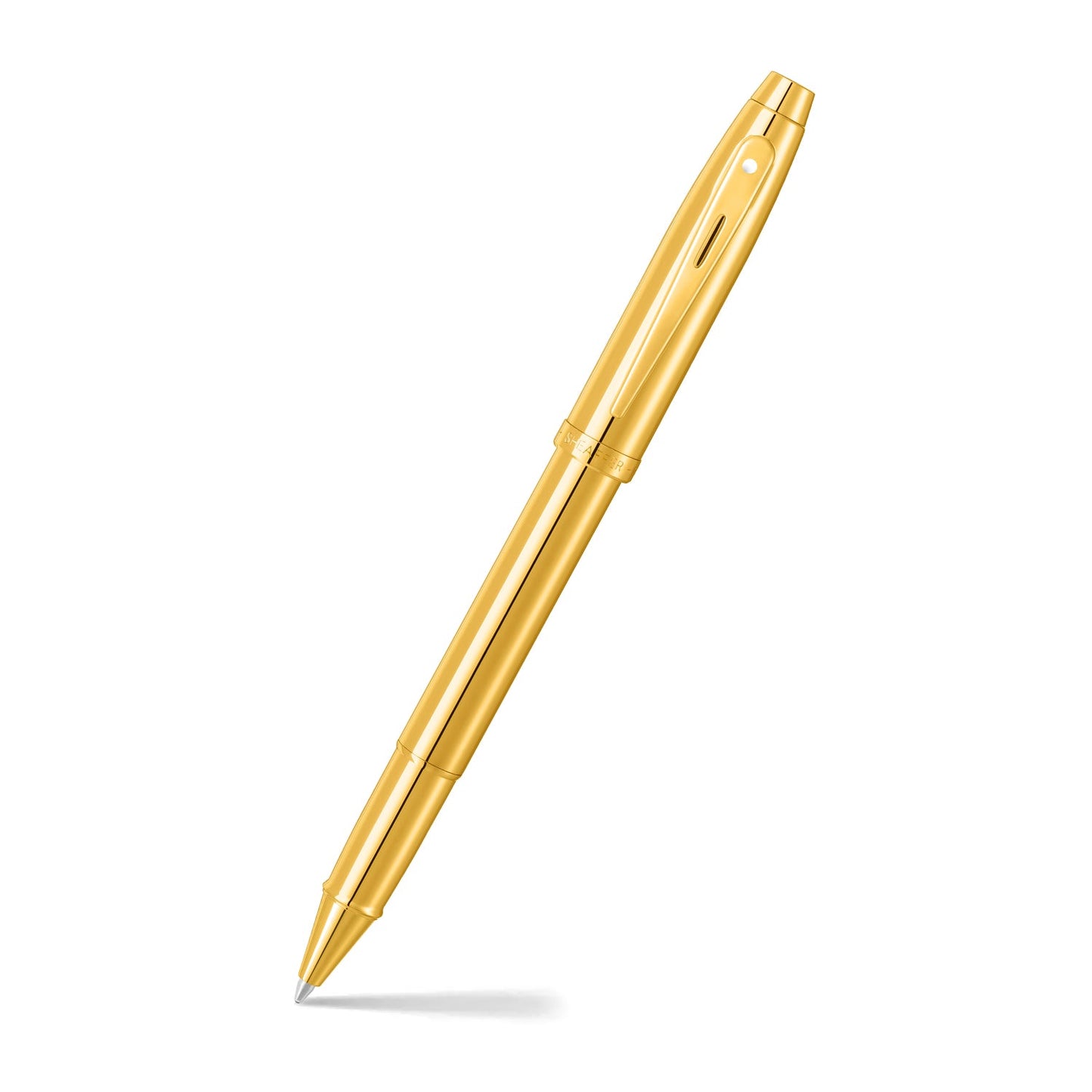 Sheaffer 100 E9372 PVD Gold with PVD Gold Trims Rollerball Pen E1937251