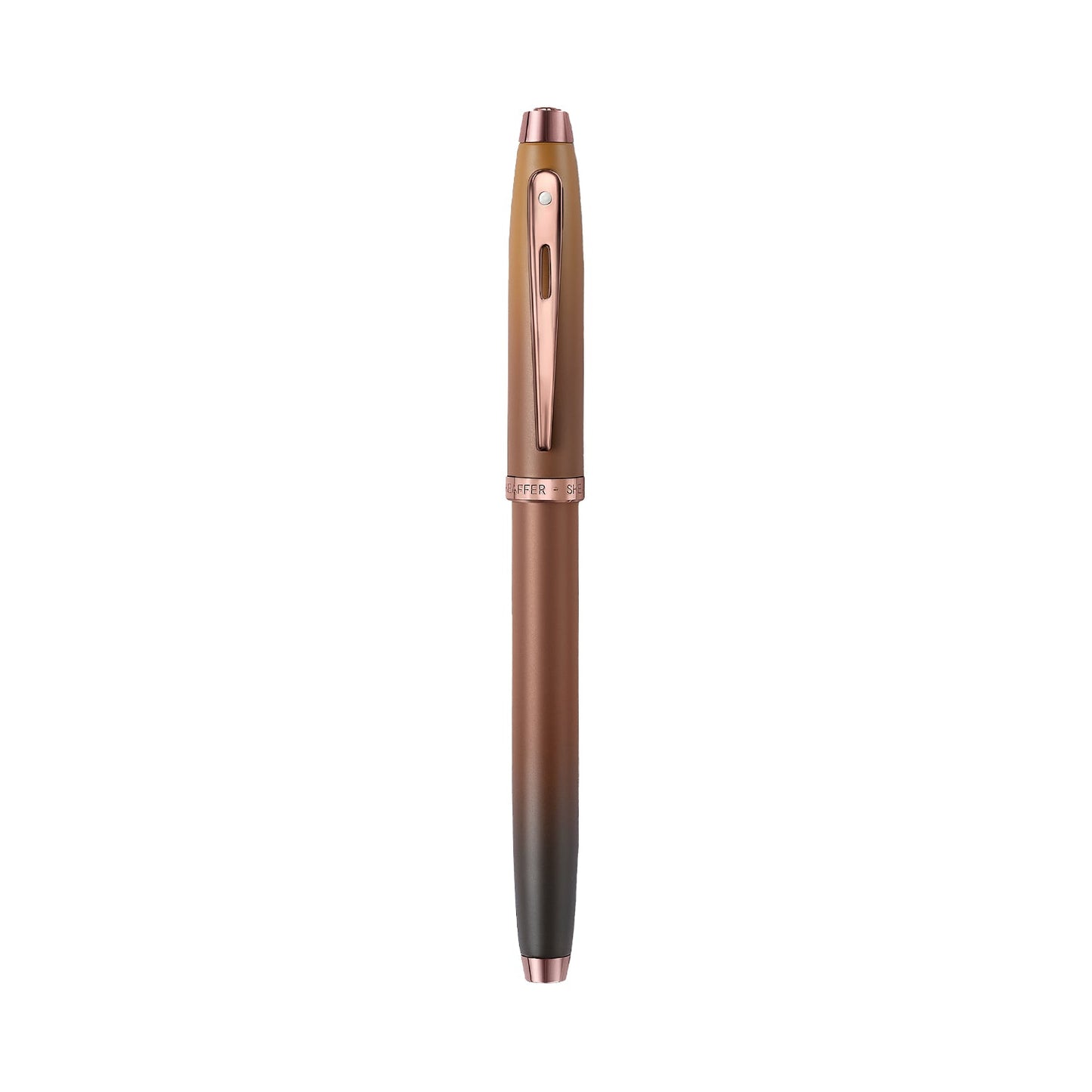 Sheaffer 100 9374 Coffee Edition Matt Brown Rollerball Pen with Regal Brown PVD Trims E1937451