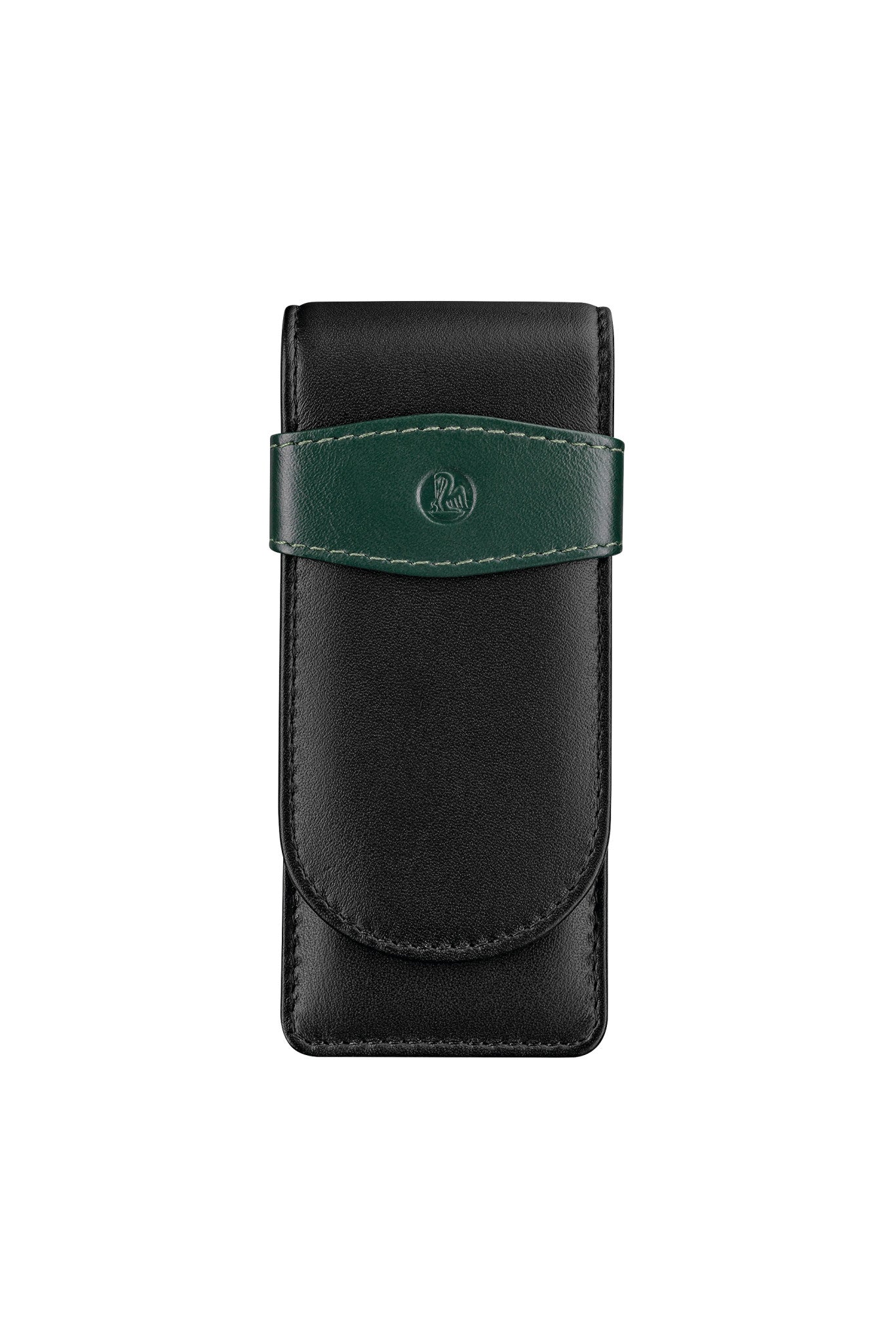 Pelikan Pen case made of leather TG 32 for three writing instruments Black-Green 924092