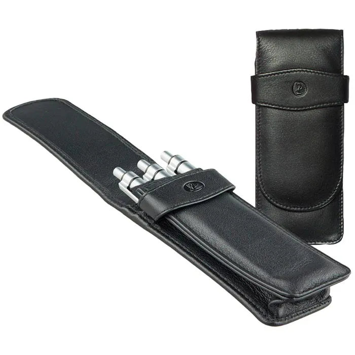 Pelikan TG31 Leather Pen case for 3 writing instruments Black 923433