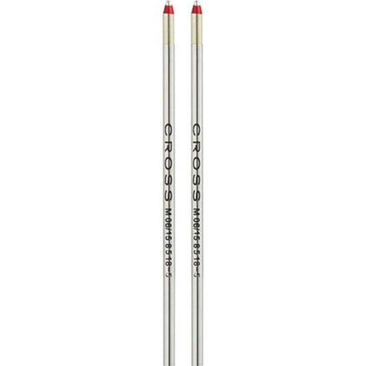 Cross Mini Ballpoint Pen Refill - Red - Medium - Dual Pack 8518-5