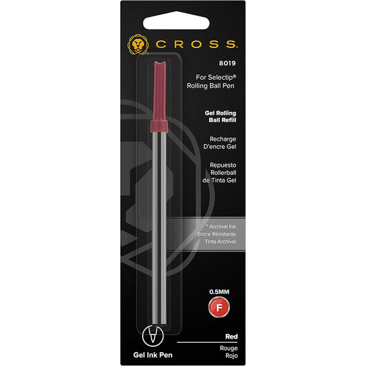 Cross Cross Gel Rollerball Pen Refill - Red Fine (0.5MM) 8019